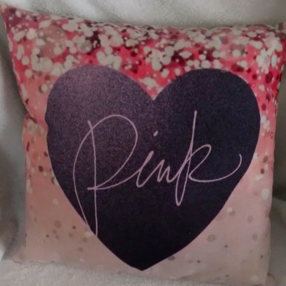 Pink sparkle pillow